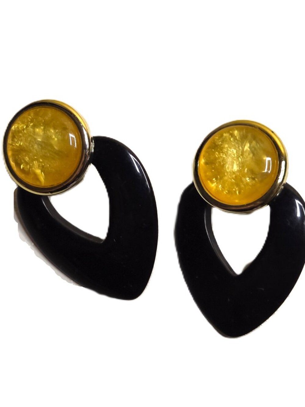 New Black Gold Drop Dangle Boho Earrings Post